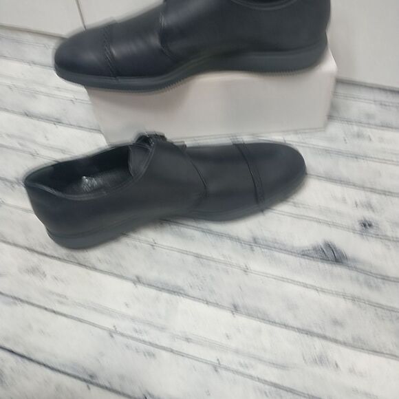 Hogan Single Monks Black Leather Mens Shoe Size UK 8.5 US 9.5 - Picture 4 of 10